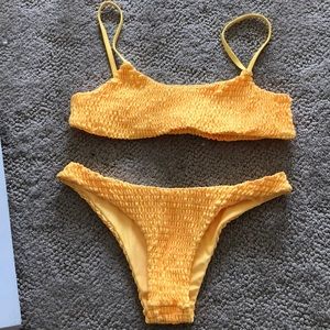 Yellow bikini